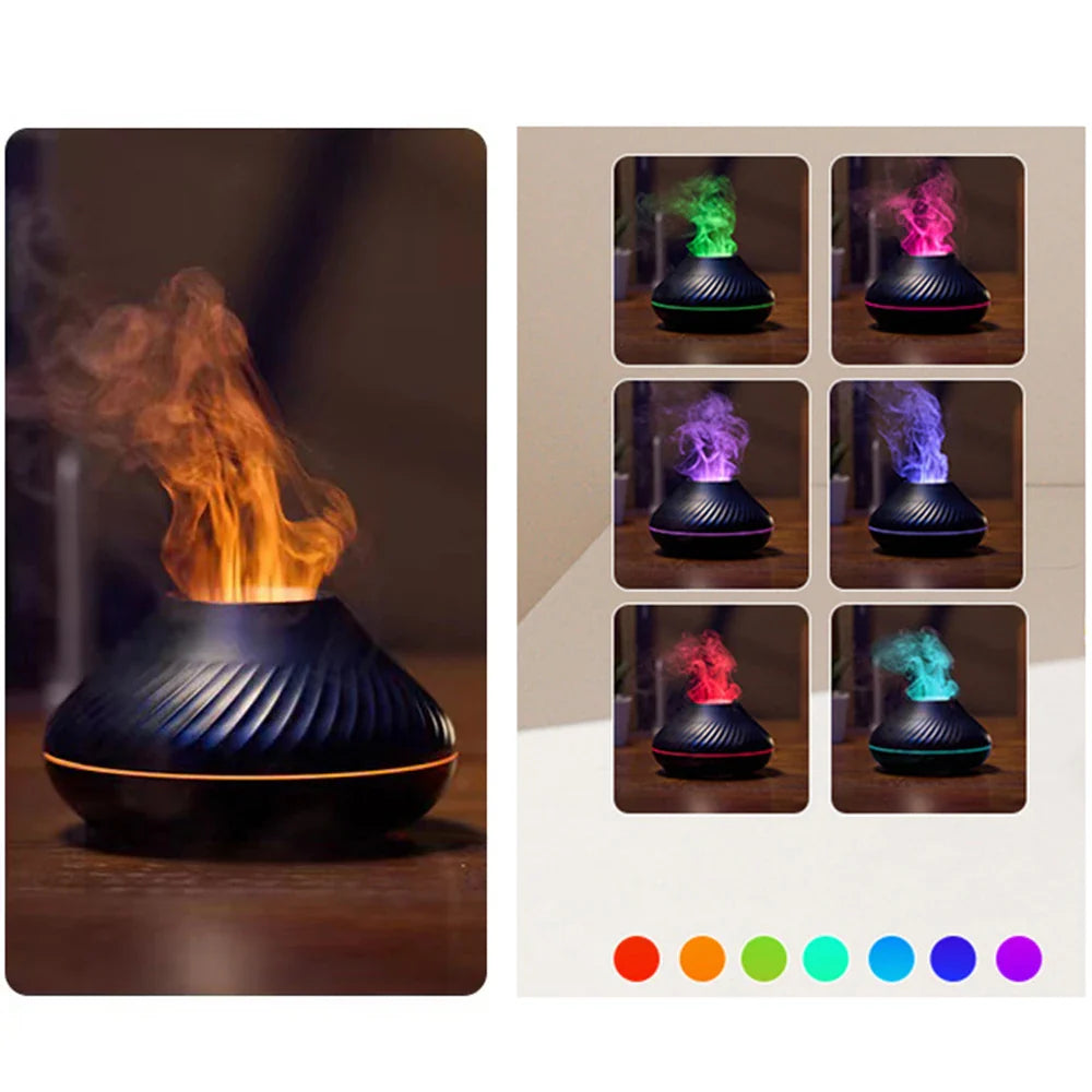 Volcanic Flame Aroma Diffuser Electric Humidifier