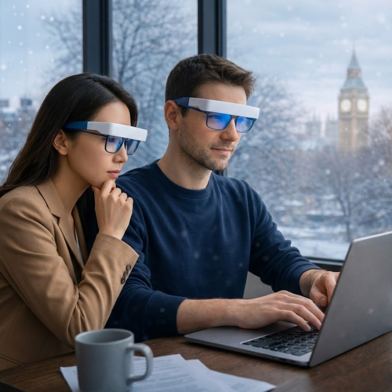 Wearable SAD Therapy Glasses with LED Light