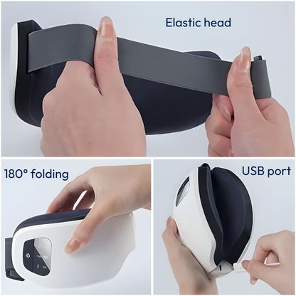 Zenttek Smart Eye Relief: Thermal Massage & Bluetooth Therapy