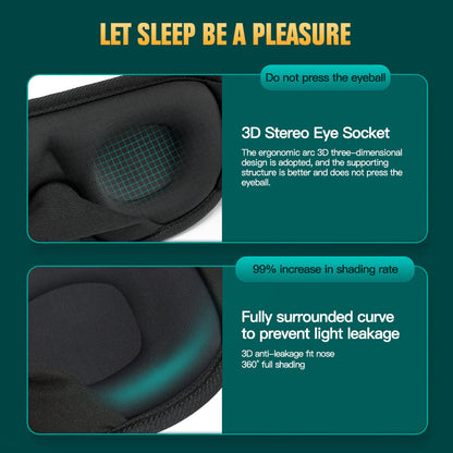 3D Sleep Mask Soft Eye Mask for Travel & Night