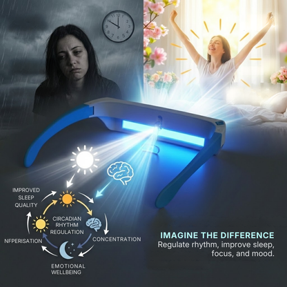 Wearable SAD Therapy Glasses with LED Light