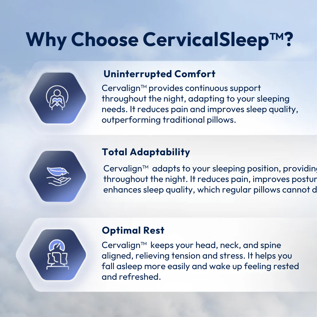 Cervalign™ – Ergonomic Cervical Relief Pillow