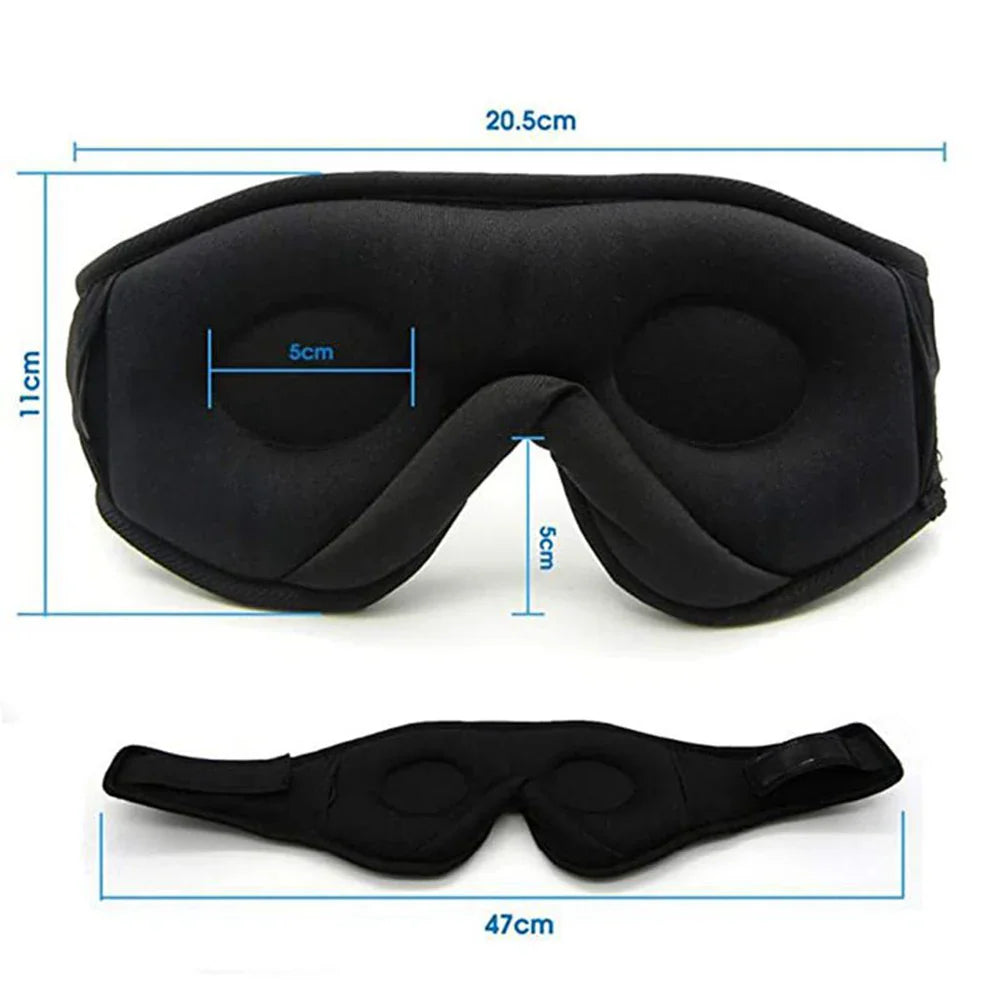 3D Sleep Mask with Bluetooth Headphones