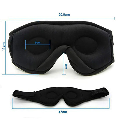 3D Sleep Mask with Bluetooth Headphones