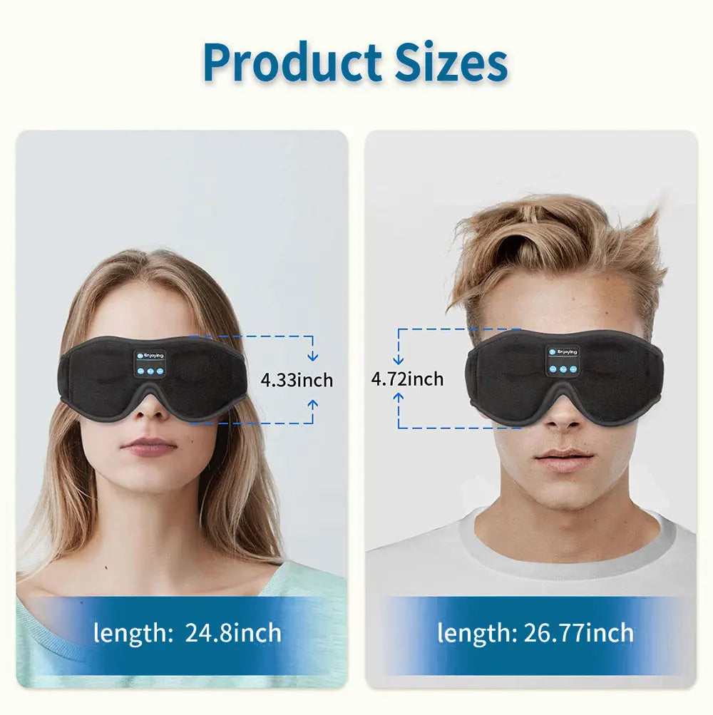 3D Sleep Mask with Bluetooth Headphones