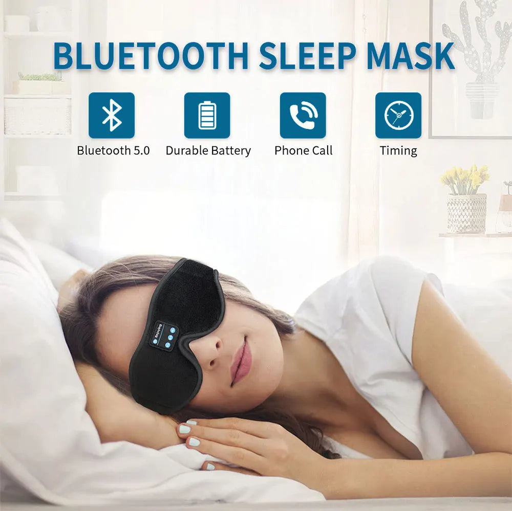 3D Sleep Mask with Bluetooth Headphones