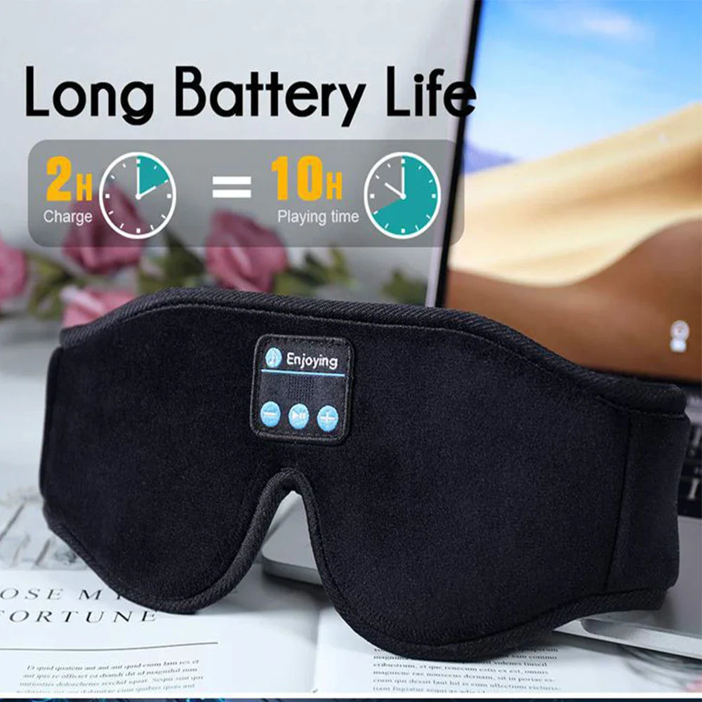 3D Sleep Mask with Bluetooth Headphones
