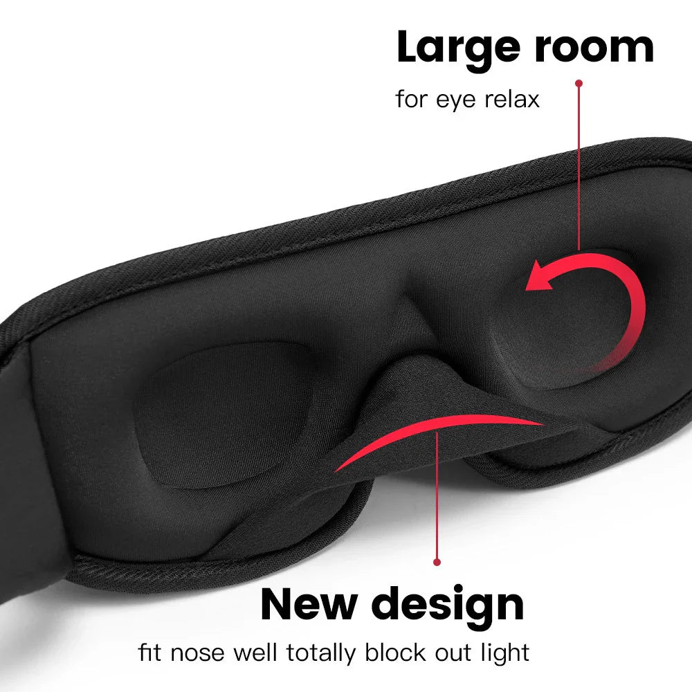3D Sleep Mask Soft Eye Mask for Travel & Night