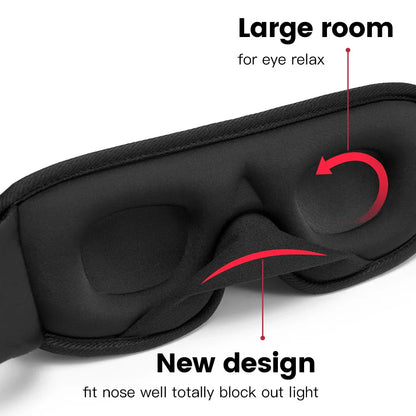 3D Sleep Mask Soft Eye Mask for Travel & Night