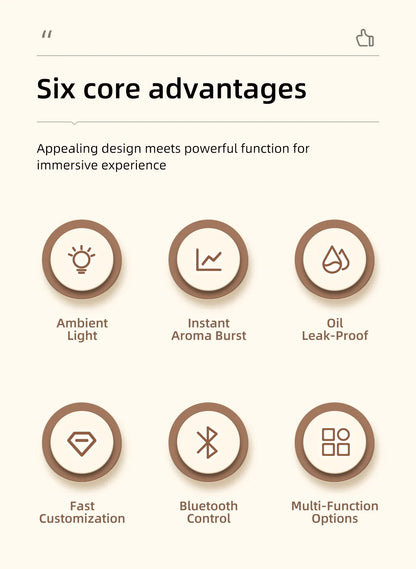 Smart Bluetooth Aroma Diffuser with Night Light