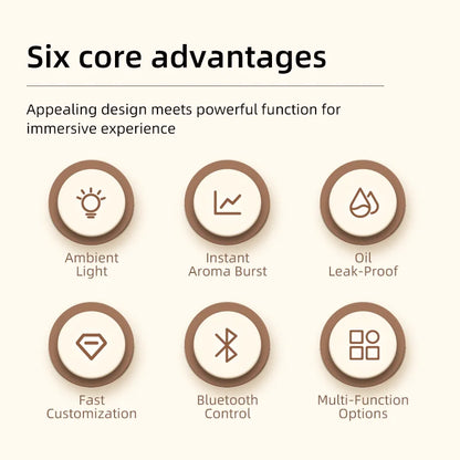 Smart Bluetooth Aroma Diffuser with Night Light