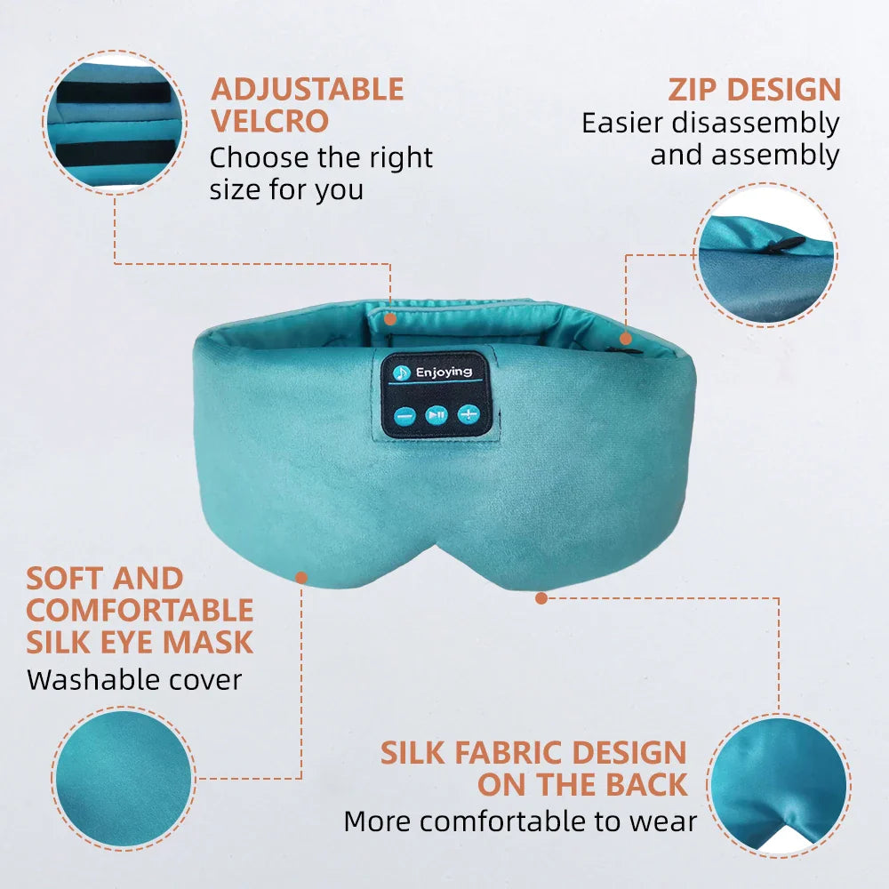 Bluetooth Sleep Mask with Adjustable Music