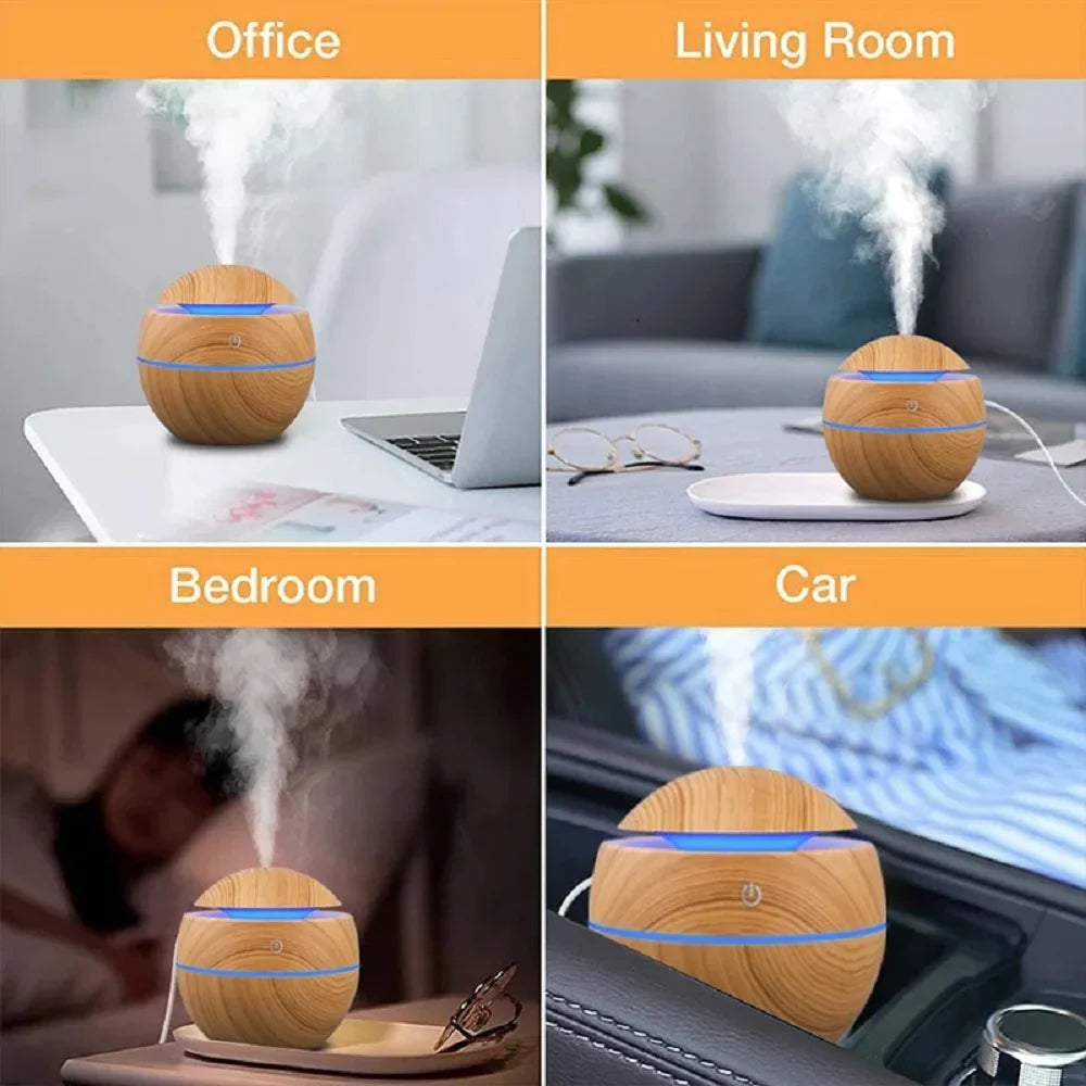 130ml USB Ultrasonic Essential Oil Diffuser