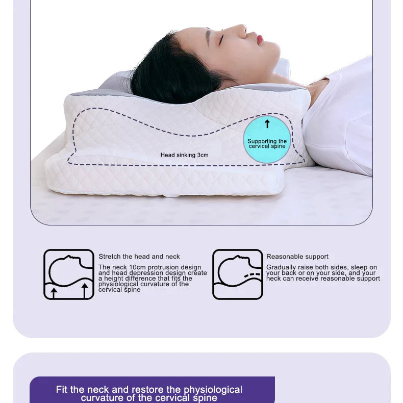 Butterfly Memory Foam Cervical Pillow
