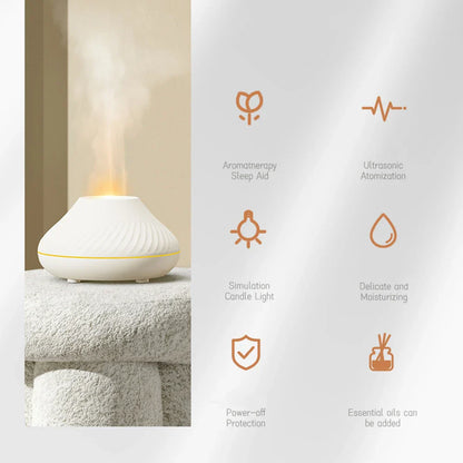 Volcanic Flame Aroma Diffuser Electric Humidifier
