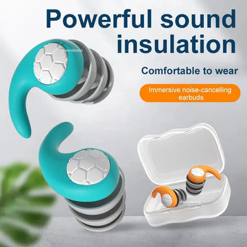 Silicone Noise Cancelling Sleep Earplugs