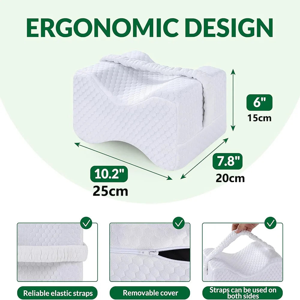 Memory Foam Knee Pillow for Side Sleepers