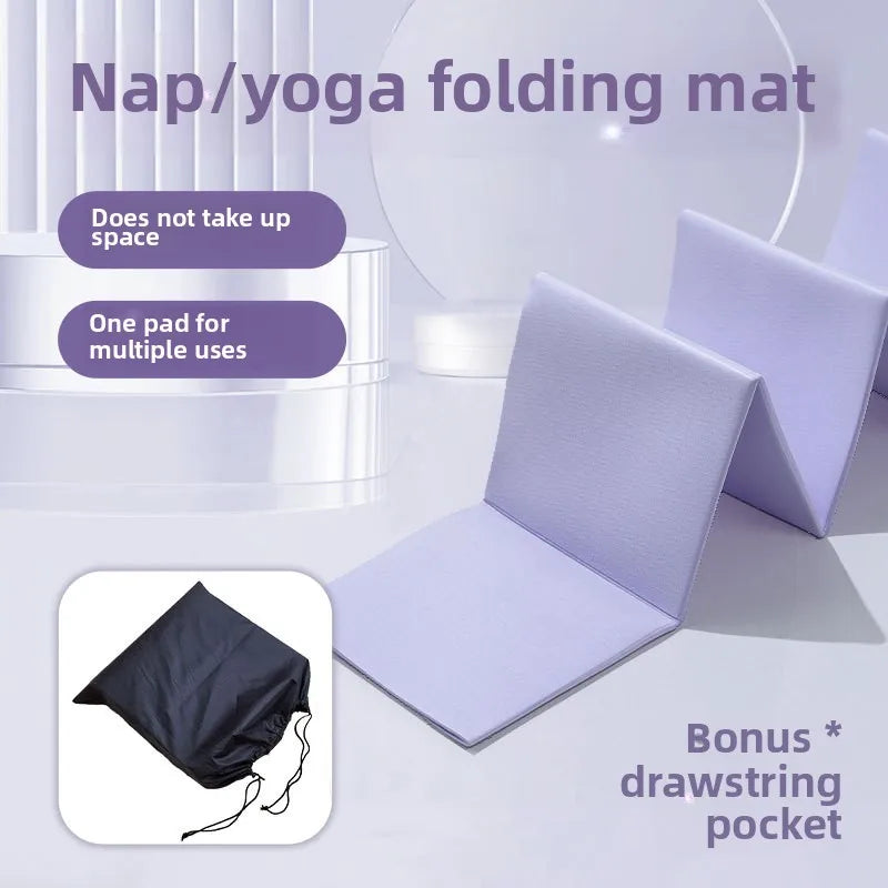 Foldable 8mm Yoga Nap Mat Portable Non-Slip Fitness Mat
