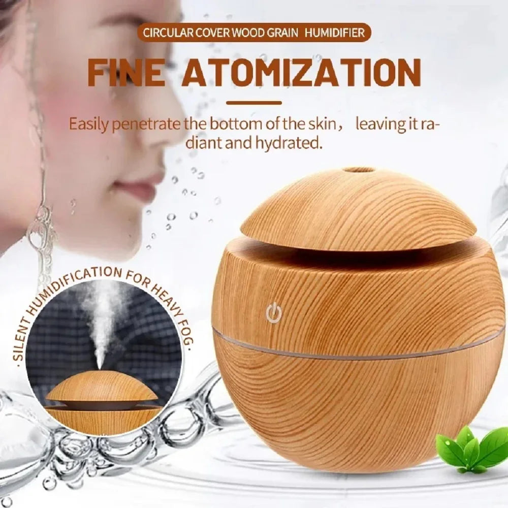 130ml USB Ultrasonic Essential Oil Diffuser