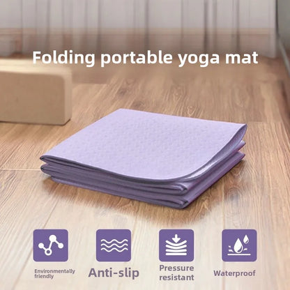 Foldable 8mm Yoga Nap Mat Portable Non-Slip Fitness Mat