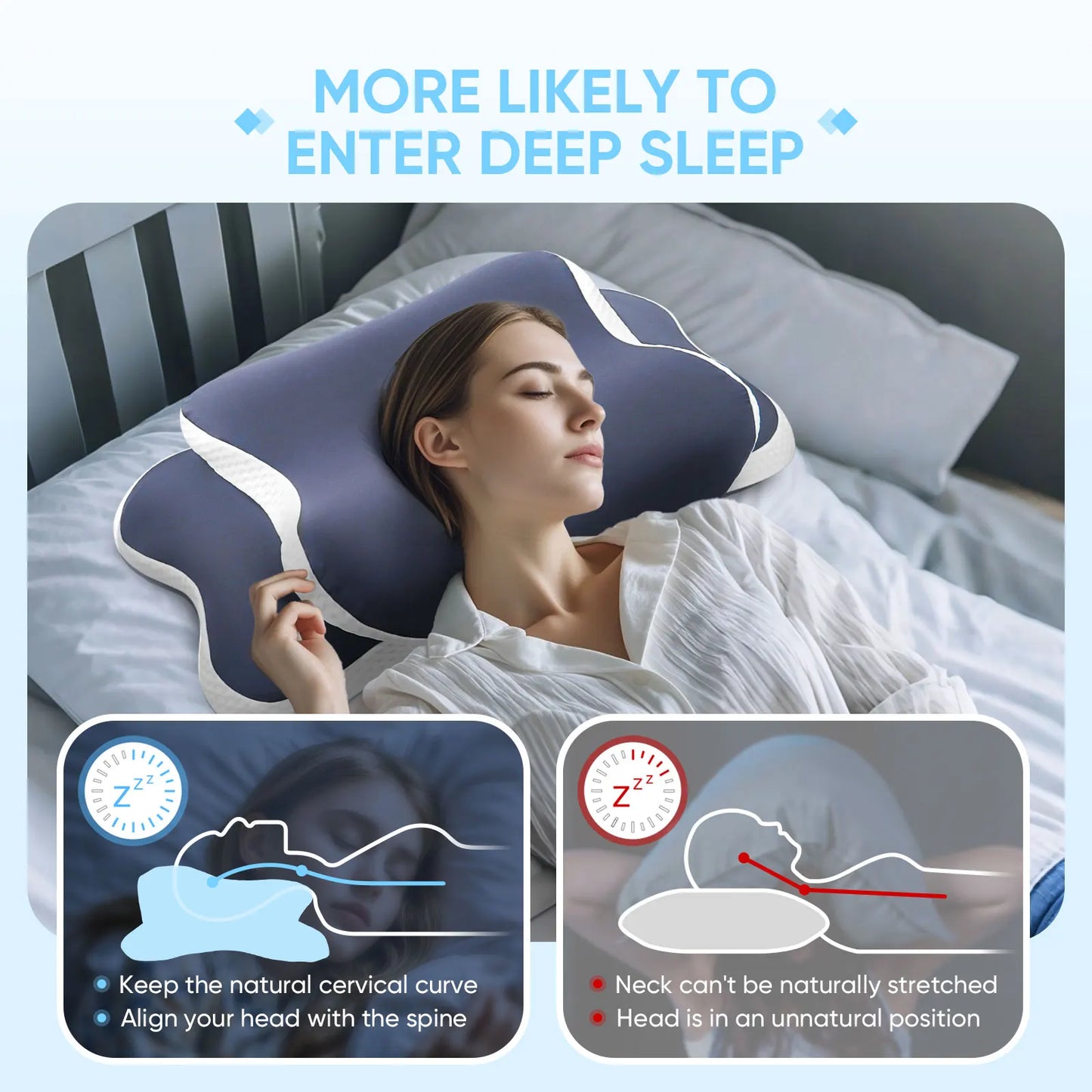 ErgoContour Memory Cervical Relief Pillow