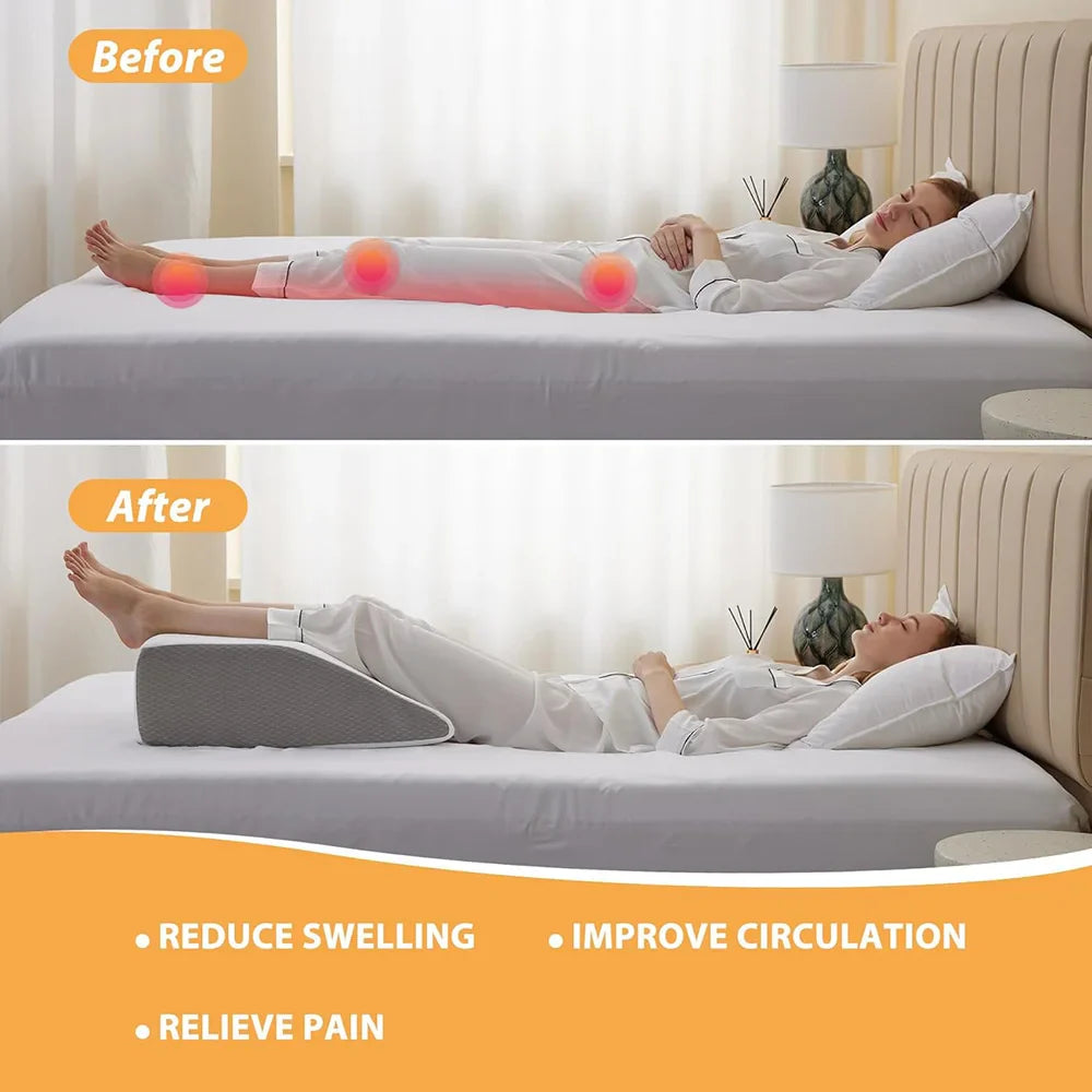 Memory Foam Leg Elevating Wedge Pillow