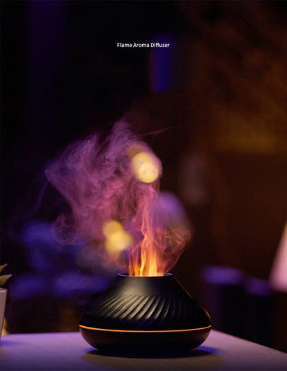 Volcanic Flame Aroma Diffuser Electric Humidifier