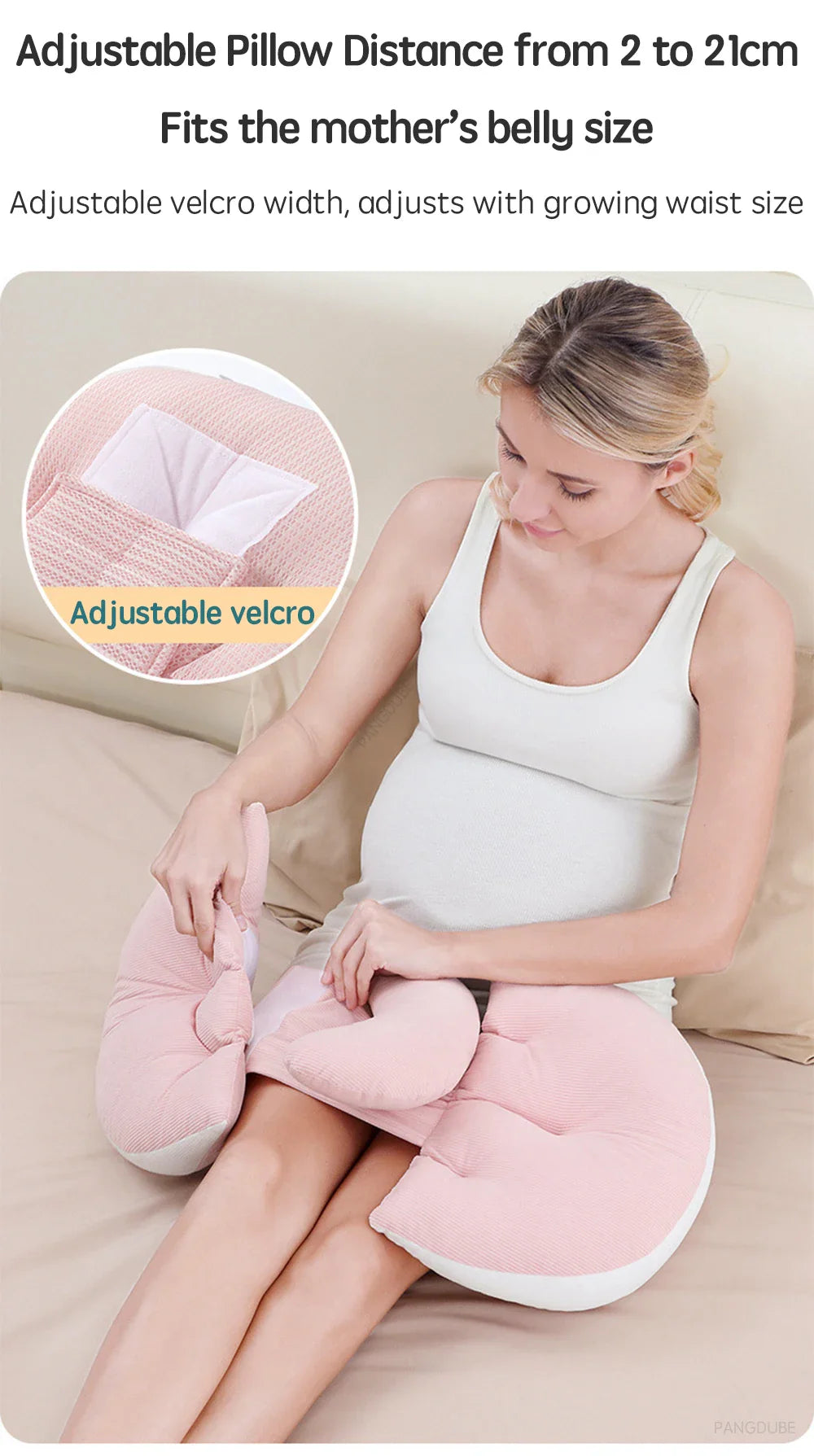 Pregnancy Body Pillow with Waist Support