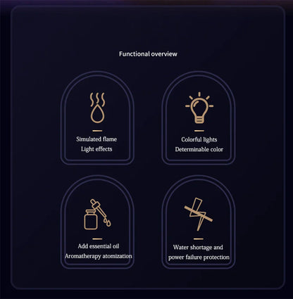 Volcanic Flame Aroma Diffuser Electric Humidifier