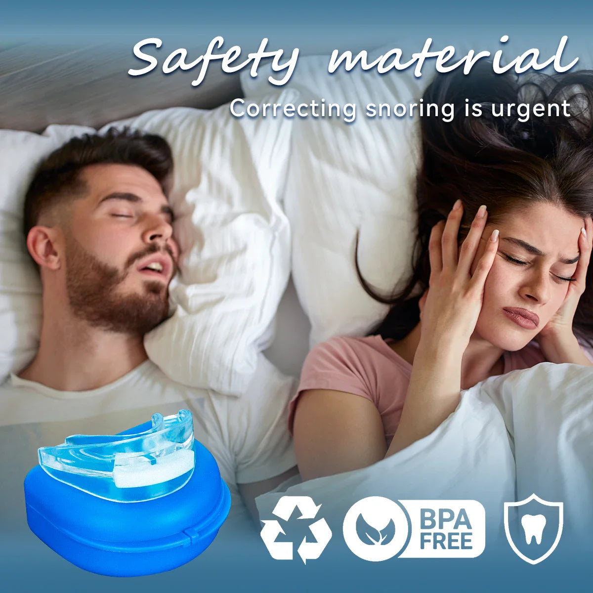 Adjustable Anti-Snoring Mouth Guard for Sleep