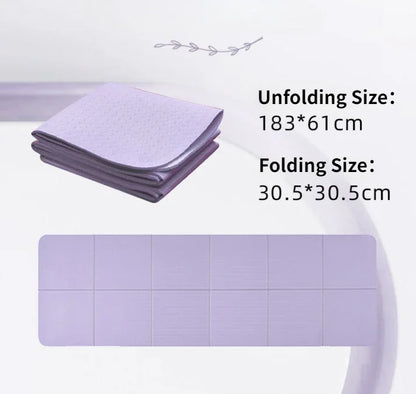 Foldable 8mm Yoga Nap Mat Portable Non-Slip Fitness Mat