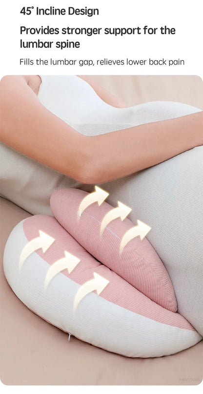 Pregnancy Body Pillow with Waist Support