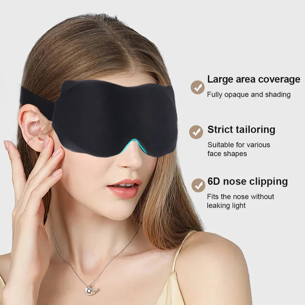 3D Padded Sleep Mask for Eyes | Light Blocking